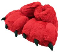 Pantufla garras rojo
