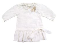 Vestido manga larga corderoy con bordado