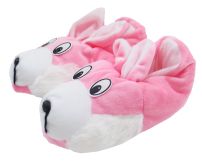 Pantufla Conejo Sin Puño De Cibelina y Piel Con Base 