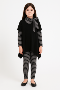 Conjunto de 3 Piezas Manga Larga Con Bluzon