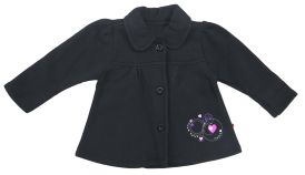 Tapado Sacon de algodon frizado con bordado