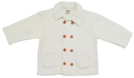 Tapado polar botones cruzados 