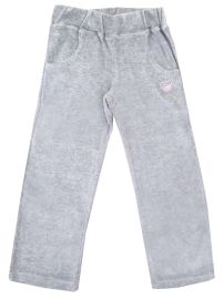 Pantalon plush bordado con aplique