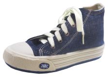 Bota basket jean con cordon