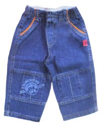 Pantalon jean con cintura elastizada
