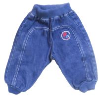 Pantalon jean bebe cintura elastizada y puño