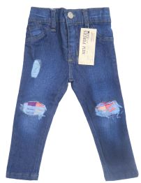 Pantalon jean bebe clasico elastizado