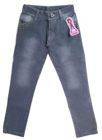 Pantalon de jean elastizado nena con tachas