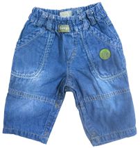 Pantalon bebe jean forrado cintura elastizada 