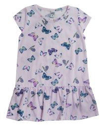 Vestido de algodon estampado c/ Mariposas