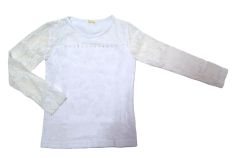 Remera manga larga nena de encaje