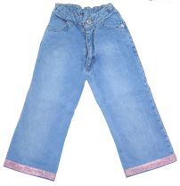 Pantalon de jean con galon