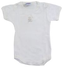 Body Manga Corta Bordado Luna Y Estrella