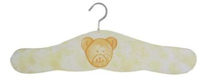 Percha de Madera Pintada con Osito en el medio