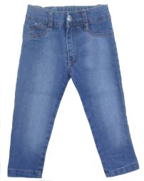 Pantalon jean bebe con cintura elastizada