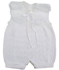 Enterito Sin Mangas Hilo con Bordado