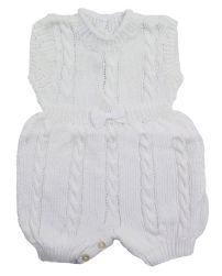 Enterito sin mangas hilo con moño 