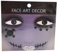 Stickers Para La Cara Calavera - Face Art Decor