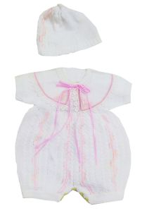 Enterito hilo manga corta con gorrito