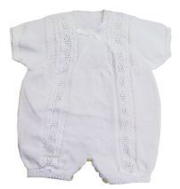 Enterito de hilo manga corta con moñitos