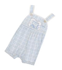 Jardinero escoces celeste con ositos bordados