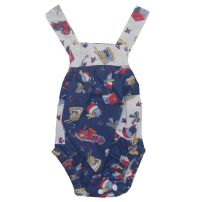 Body estilo jardinero estampado