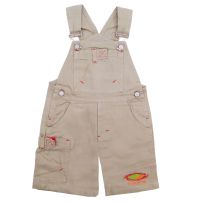 Jardinero corto de gabardina