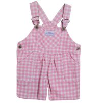 Jardinero corto rosa cuadrille 