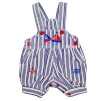 Jardinero rayado con bordados