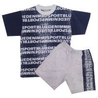 Conjunto de remera manga corta y short estampado