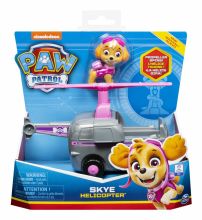 Paw Patrol Muñeco Skye Con Vehiculo Helicoptero - Figura 