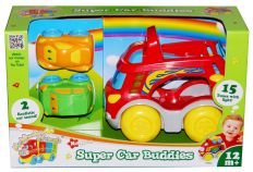 Camion Transporte De Autos - Incluye 2 Autos - Con Luz Y Sonido