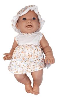 Bebe Bebote Con Vestido Y Gorrito 