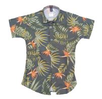 Camisa hawaiana Manga Corta Estampada 