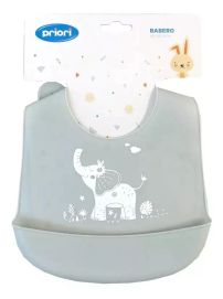 Babero Silicona Con Estampa De Elefante