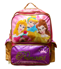 Mochila de Espalda Princesas con Luces, Sonidos, Lentejuelas y Glitter