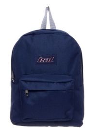 Mochila Espalda Lisa Con Bolsillo Frontal 