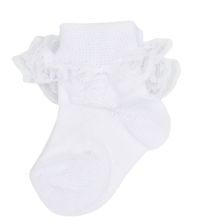 Soquete De Algodon Con Puntilla 