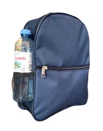 Mochila Espalda jardin Azul Marino Lisa - 33 cm. x 10 cm. x 26 cm.