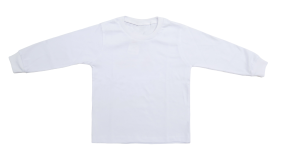 Remeras Blanca Algodon Manga Larga