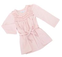  Vestido Manga Larga De Jersey Con Volados