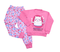 Pijama Interlock Manga Larga Estampado Nena 