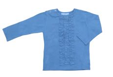 Pioppa Remera Manga Larga con Volados Verticales