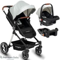 Cochecito Travel System 3 En 1 Moises Con Huevito Y Base Aston Collection