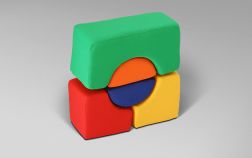  Meñique Set multididactico. Figuras acolchadas x 5. Forman un cuadrado entre todas