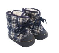 Botita Corderoy escocesa coninterior de corderito. Con Base