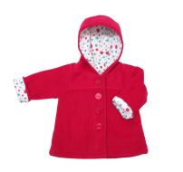 Tapado de Polar con Capucha e Interior de Algodon Estampado 