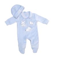 Enterito Y Gorro Plush Borado Bebe 