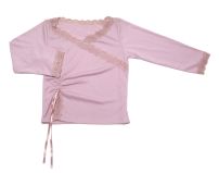 Remera Jersey Manga larga con encaje en cuello y puños 