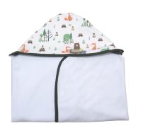 Toallon Con Capucha Central Estampada 